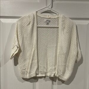 Like New! Croft & Barrow Cream Knit Women's Cardigan